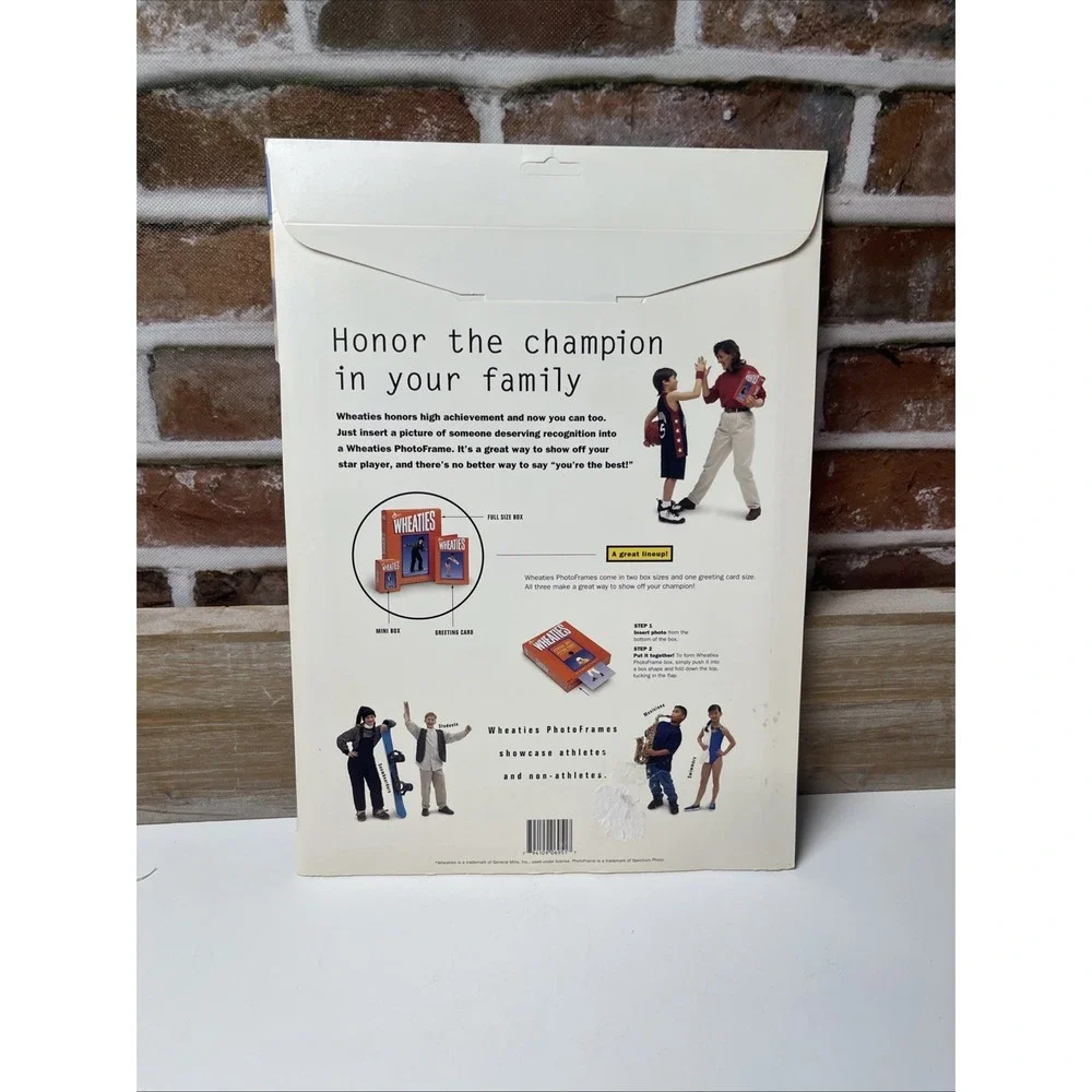 Vintage Wheaties Cereal Box Picture Photo Frame For 4x6 Or 5x7